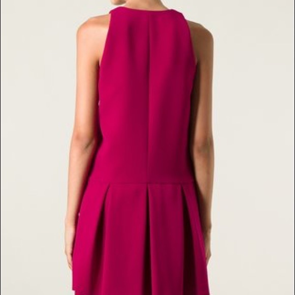 Thakoon Pink Drop Waist Pleated Dress - Picture 2 of 6